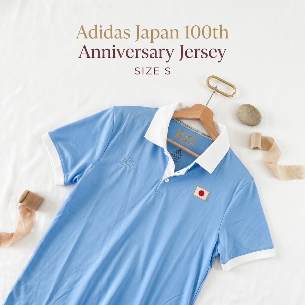 Adidas Japan 100th Anniversary Jersey Primeblue Mens Small Blue Blokecore